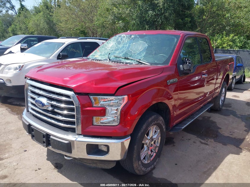 2015 Ford F-150, Front End, IAAI, VIN 1FTEX1E88FKE73597 — photo 2