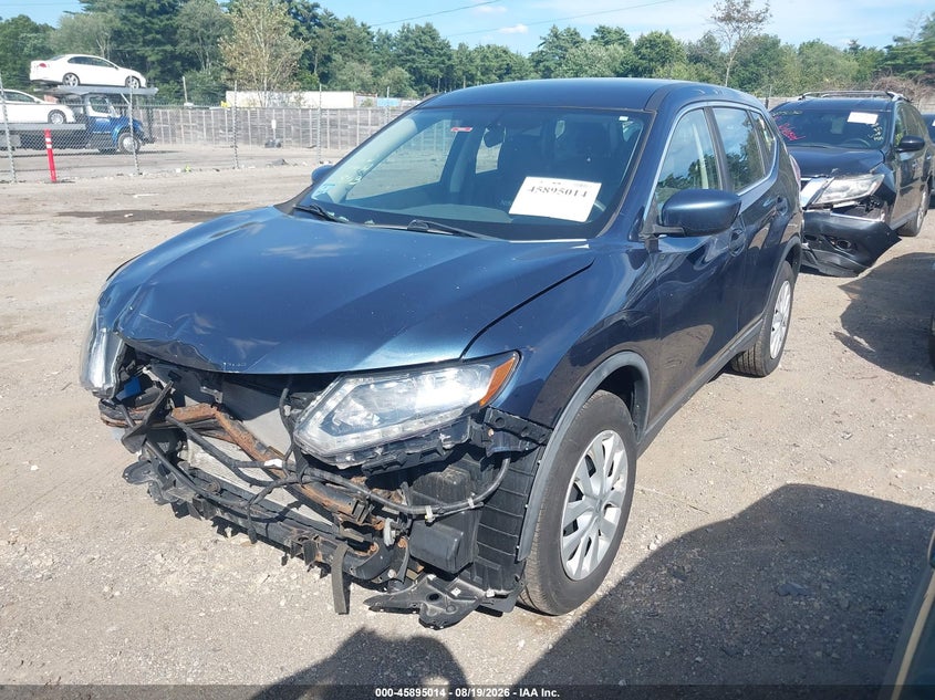 2016 Nissan Rogue, Front End, IAAI, VIN KNMAT2MV5GP713197 — photo 2