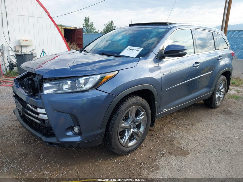 2019 Toyota Highlander, Front End, IAAI, VIN 5TDDGRFHXKS069664 — photo 2