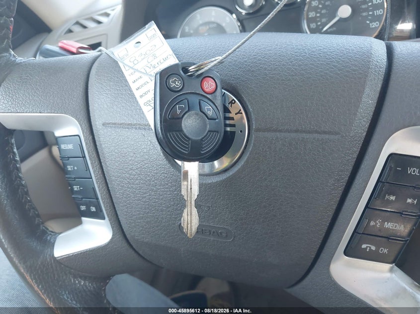 MERCURY MILAN 2008 VIN 3MEHM08158R662624
