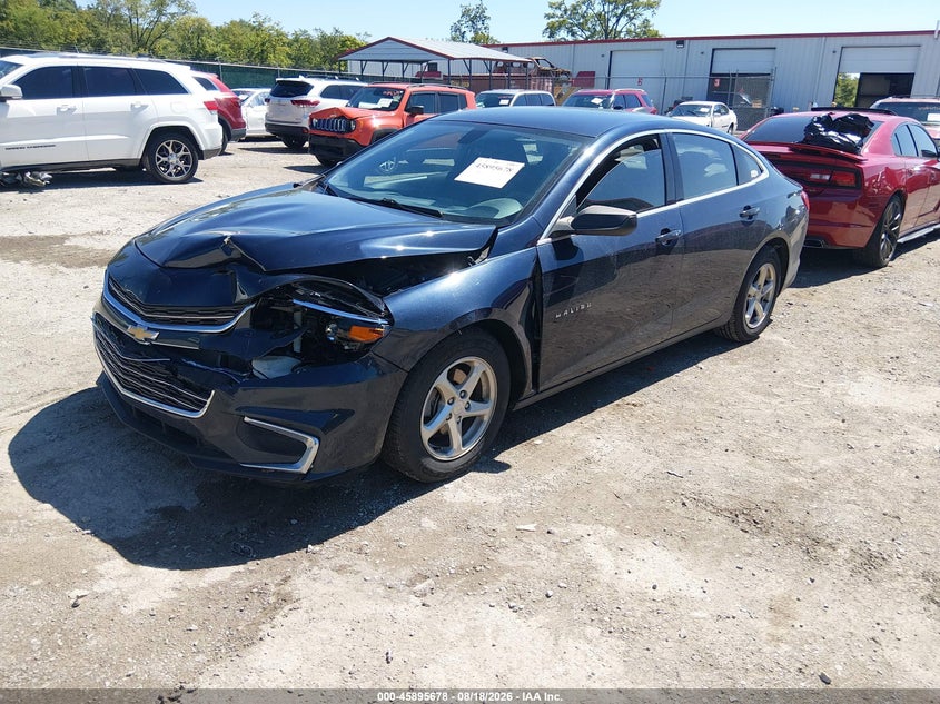 2018 Chevrolet Malibu, Удар спереду, IAAI, VIN 1G1ZB5ST1JF169215 — фото 2