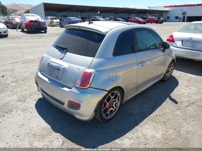 FIAT 500 2012 VIN 3C3CFFBR6CT125672