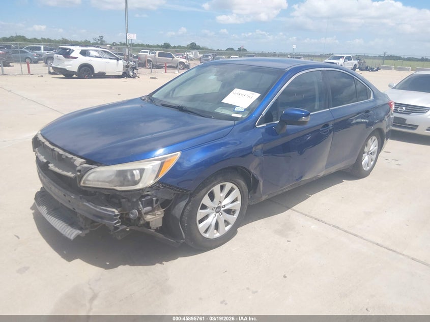 2017 Subaru Legacy, Front End, IAAI, VIN 4S3BNAF68H3043765 — photo 2