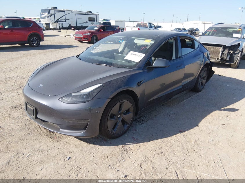 2023 Tesla Model 3, Rear, IAAI, VIN 5YJ3E1EA6PF570716 — photo 2