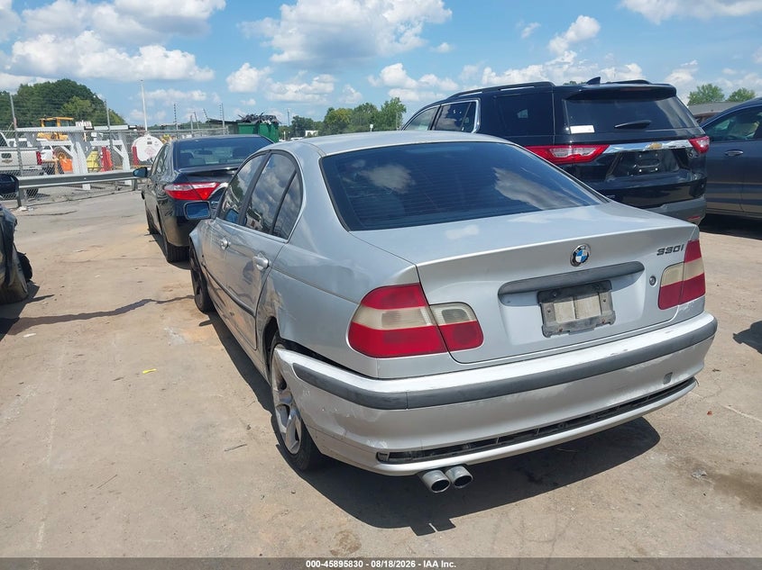 2001 BMW 3ER SEDAN 3.0L I-6 DOHC, VVT, 225HP
