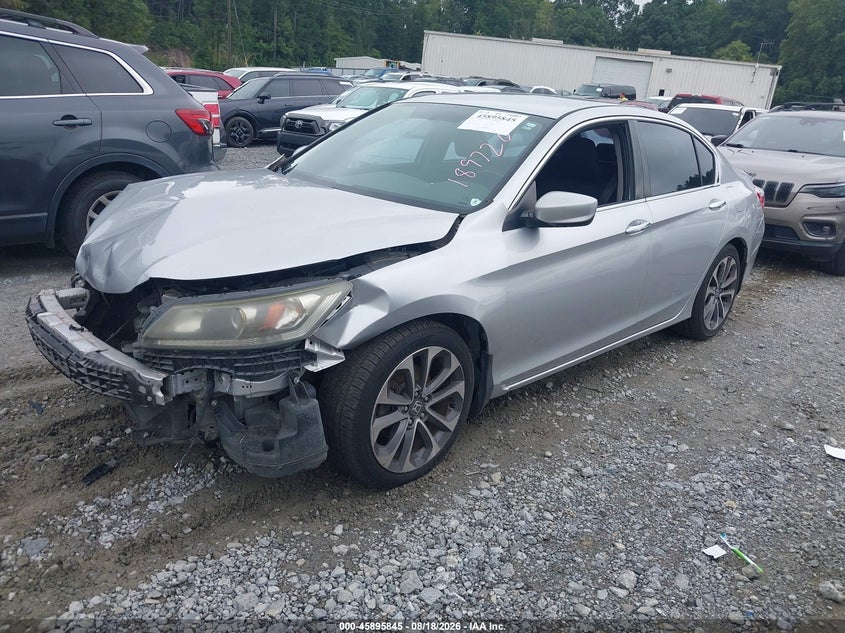 2015 Honda Accord, Front End, IAAI, VIN 1HGCR2F53FA189720 — photo 2