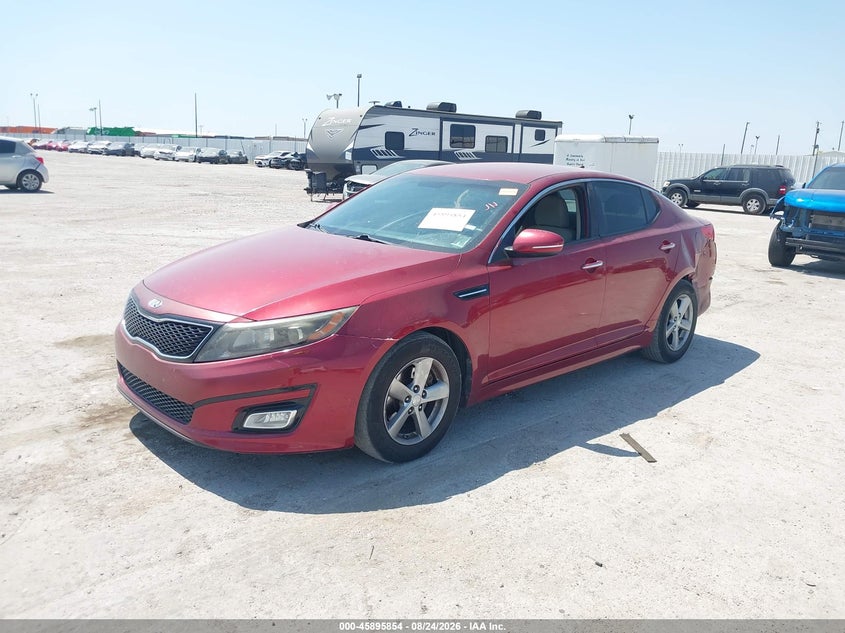 Vin: 5xxgm4a73eg297809, lot: 46394915, kia optima lx 20142