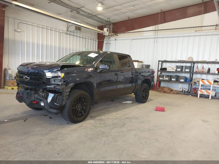 2022 Chevrolet Silverado, Front End, IAAI, VIN 3GCUYDED2NG128143 — photo 2