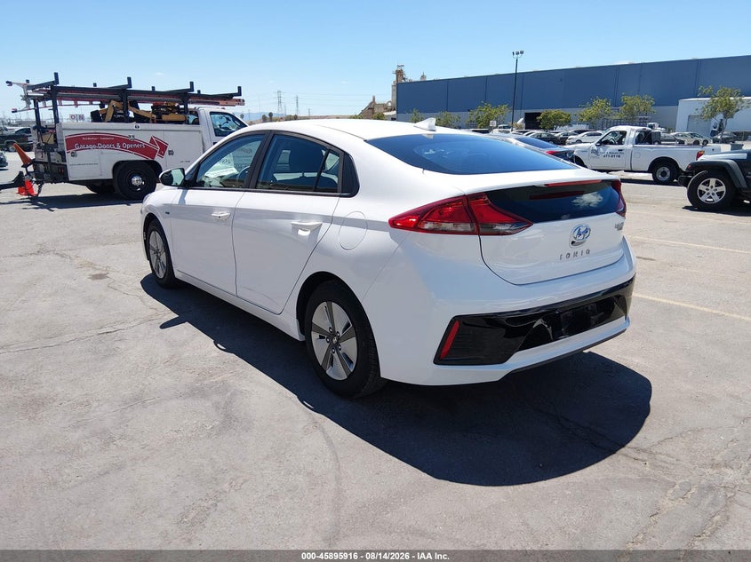 Vin: kmhc65lc5ku107020, lot: 46394976, hyundai ioniq hybrid blue 20193