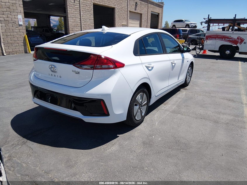 Vin: kmhc65lc5ku107020, lot: 46394976, hyundai ioniq hybrid blue 20194