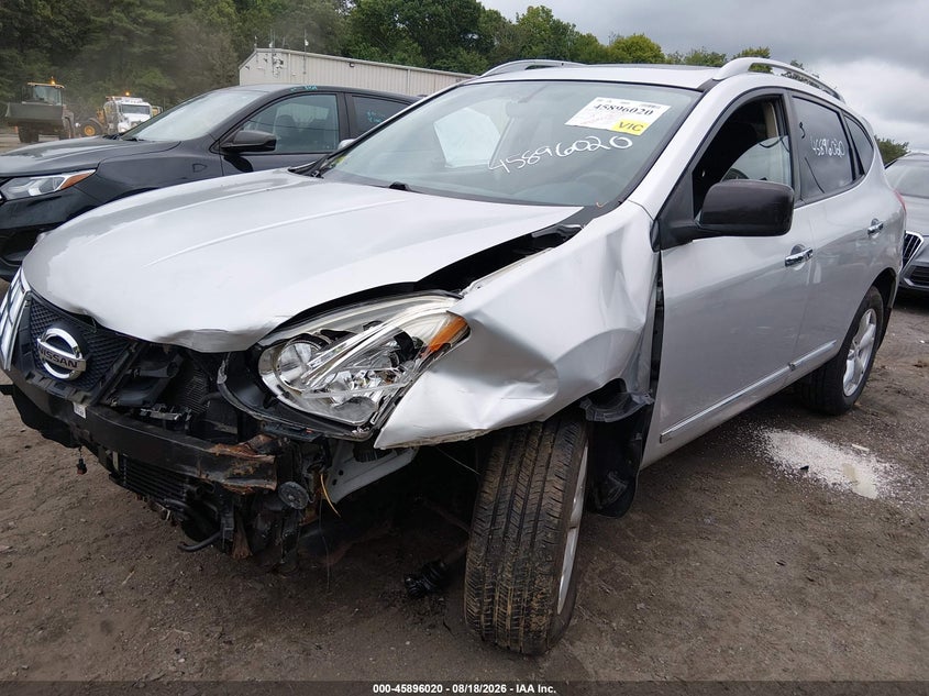 2011 Nissan Rogue Sv, Front End, IAAI, VIN JN8AS5MV5BW265549 — photo 2