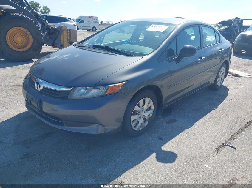 2012 Honda Civic, Неизвестно, IAAI, VIN 19XFB2F50CE006198 — фото 2