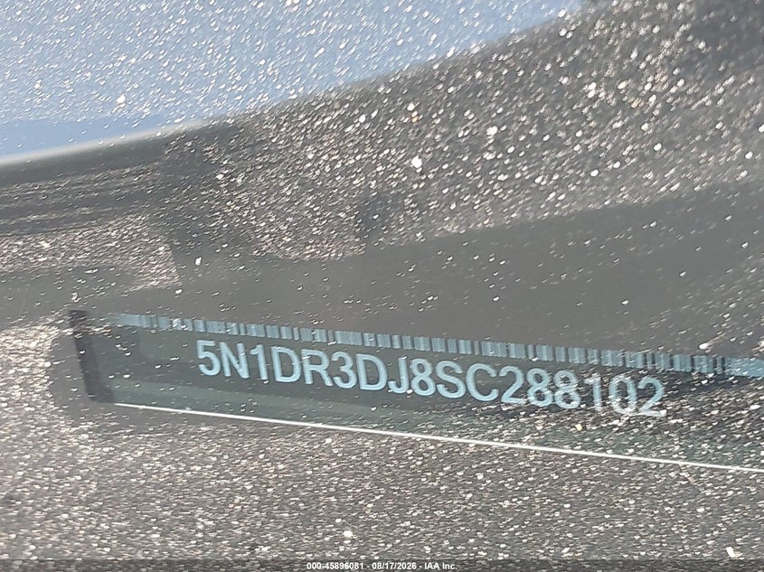 NISSAN PATHFINDER 2025 VIN 5N1DR3DJ8SC288102