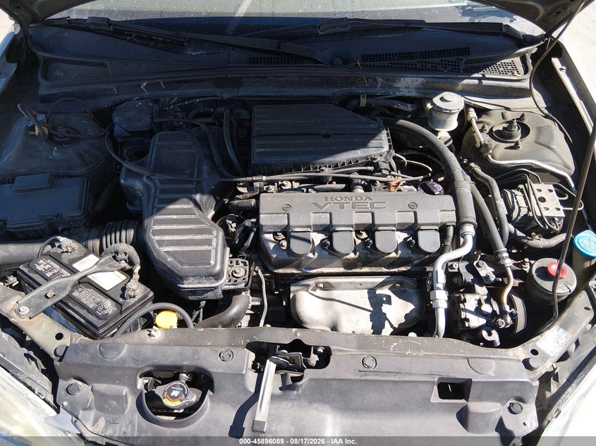2004 HONDA CIVIC SEDAN 1.7L I-4 VVT, 127HP