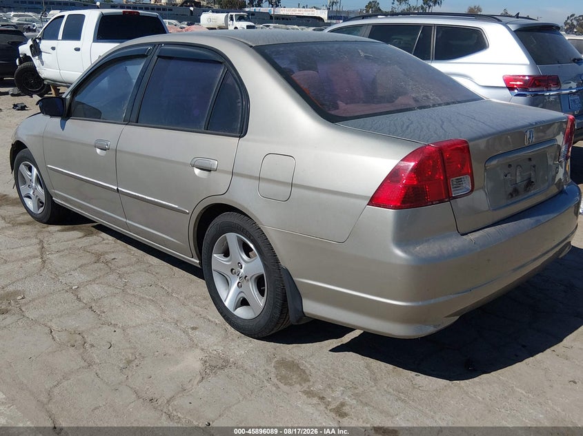 2004 HONDA CIVIC SEDAN 1.7L I-4 VVT, 127HP
