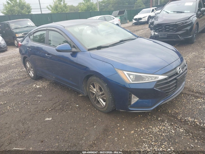 2019 Hyundai Elantra Sel, Theft Recovery, IAAI, VIN 5NPD84LF6KH434012