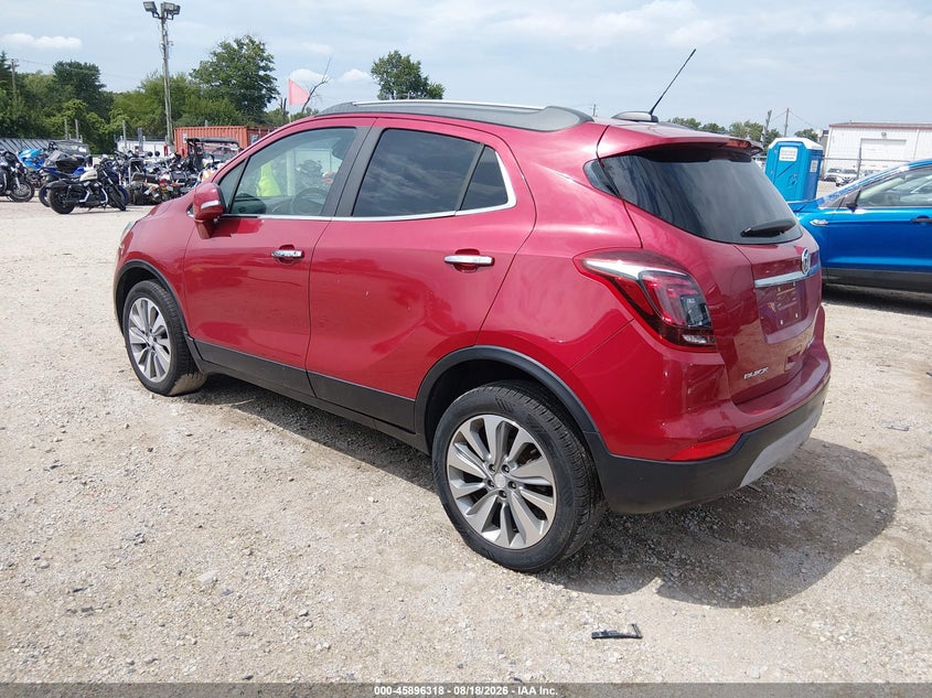 Vin: kl4cjasb3jb625975, lot: 46395379, buick encore preferred 20183