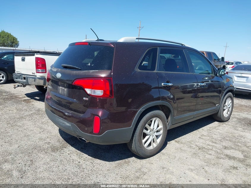 Vin: 5xyktca69eg438893, lot: 46395388, kia sorento lx 20144
