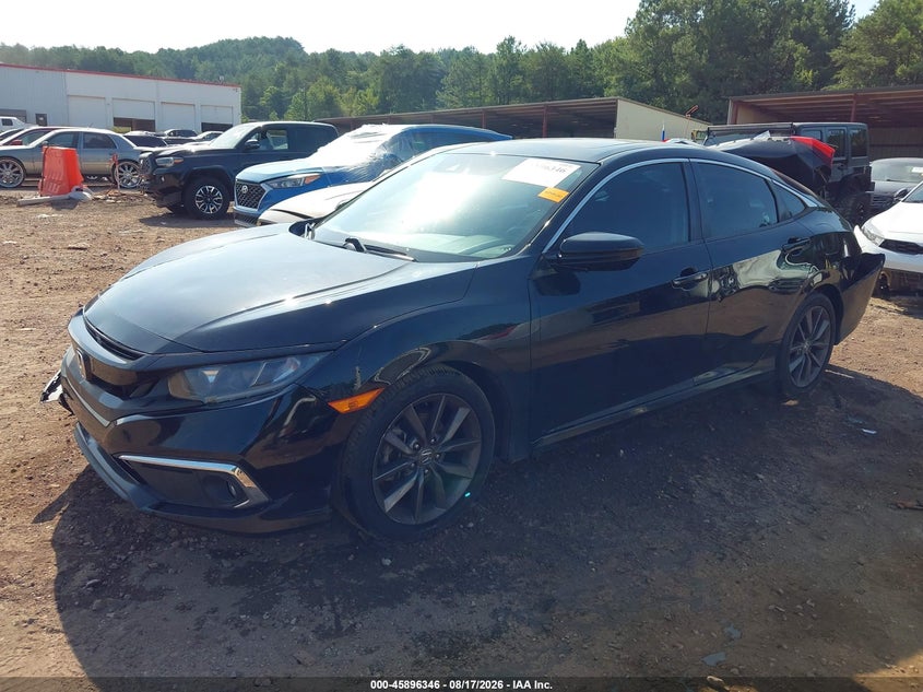 2019 Honda Civic, Удар ззаду, IAAI, VIN 19XFC1F35KE204022 — фото 2
