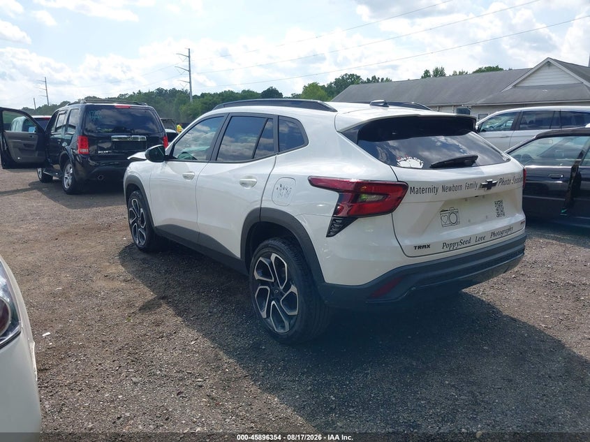 Vin: kl77lje26rc115832, lot: 46395415, chevrolet trax fwd 2rs 20243