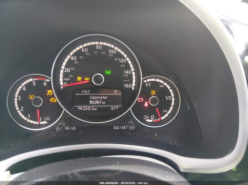 VOLKSWAGEN BEETLE 2014 VIN 3VWJL7AT5EM646486