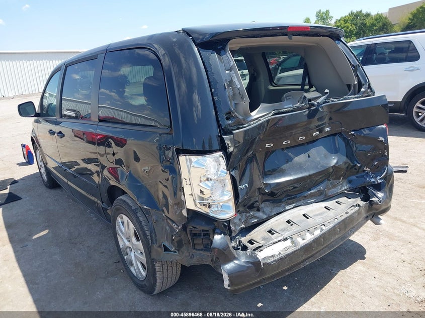 Vin: 2c4rdgbg1gr374647, lot: 46395529, dodge grand caravan se 20163