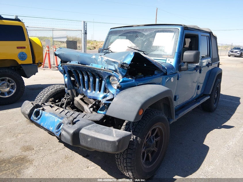 2010 Jeep Wrangler, Front End, IAAI, VIN 1J4BA3H17AL102166 — photo 2