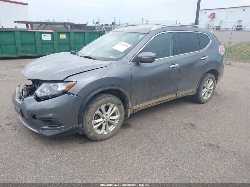 2015 Nissan Rogue, Front End, IAAI, VIN 5N1AT2MV6FC783261 — photo 2