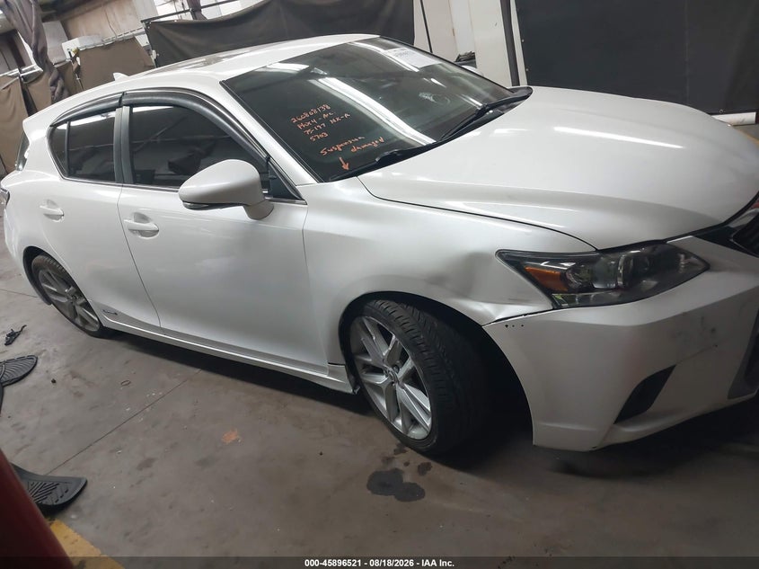 LEXUS CT 200H 2016 VIN JTHKD5BH0G2275703