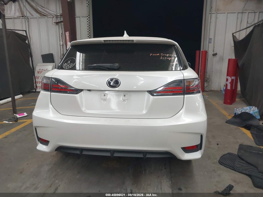 LEXUS CT 200H 2016 VIN JTHKD5BH0G2275703