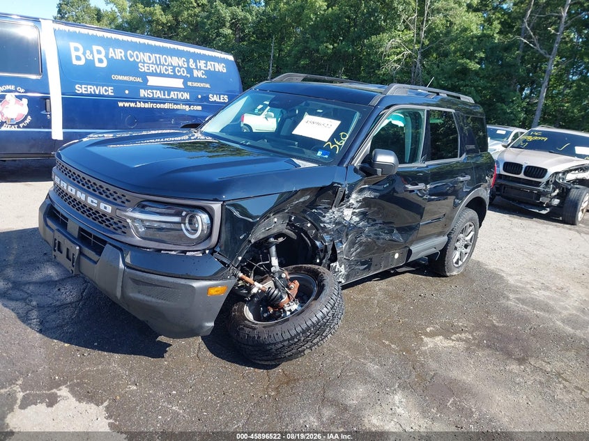 Vin: 3fmcr9bn9srf80167, lot: 46395583, ford bronco sport big bend 20252