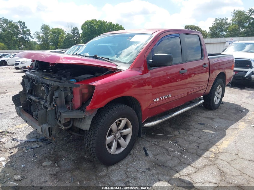 2008 Nissan Titan Xe, Front End, IAAI, VIN 1N6BA07C88N345360 — photo 2