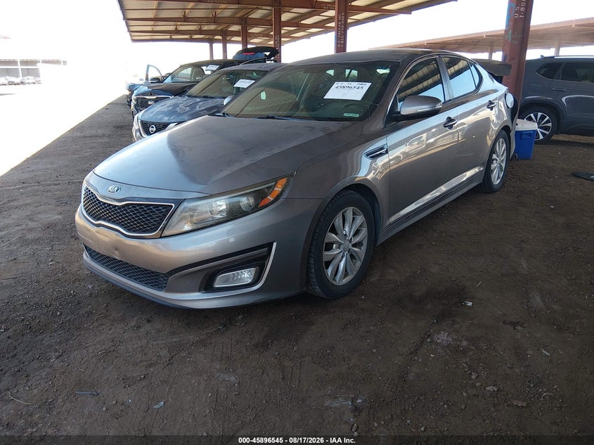 2015 Kia Optima, Удар сзади, IAAI, VIN 5XXGN4A7XFG430872 — фото 2