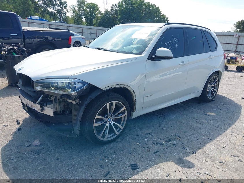 2015 BMW X5, Front End, IAAI, VIN 5UXKR6C53F0J75553 — photo 2