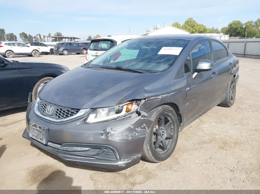 2013 Honda Civic, Left Side, IAAI, VIN 19XFB2F59DE231141 — photo 2