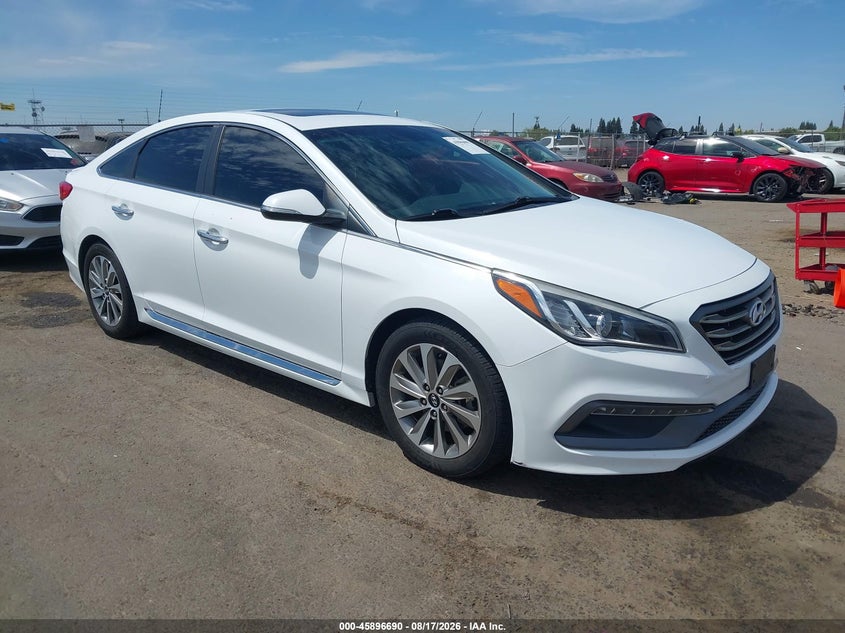 2017 Hyundai Sonata Sport, Перёд, IAAI, VIN 5NPE34AF8HH584329