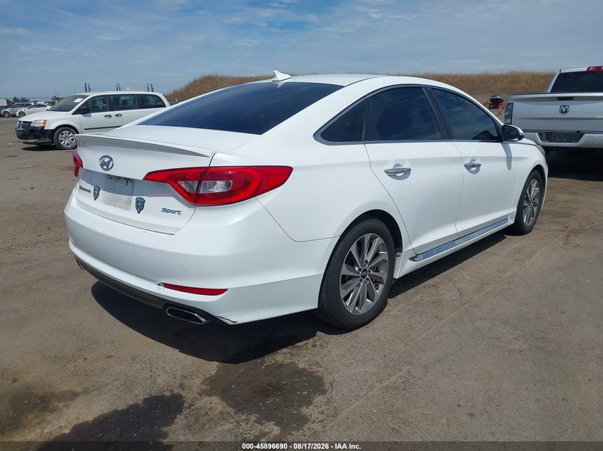 Vin: 5npe34af8hh584329, lot: 46395751, hyundai sonata sport 20174