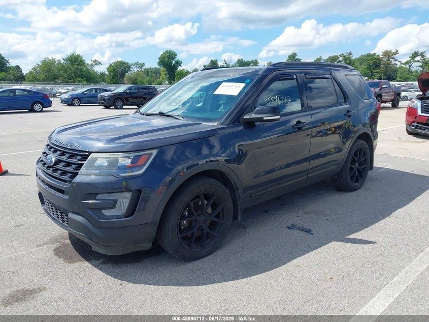 2017 Ford Explorer, Удар спереди, IAAI, VIN 1FM5K8GT2HGA95545 — фото 2