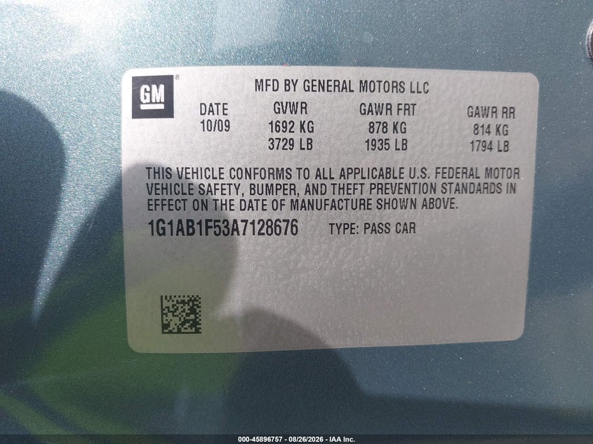 2010 CHEVROLET COBALT LS · Photo 9