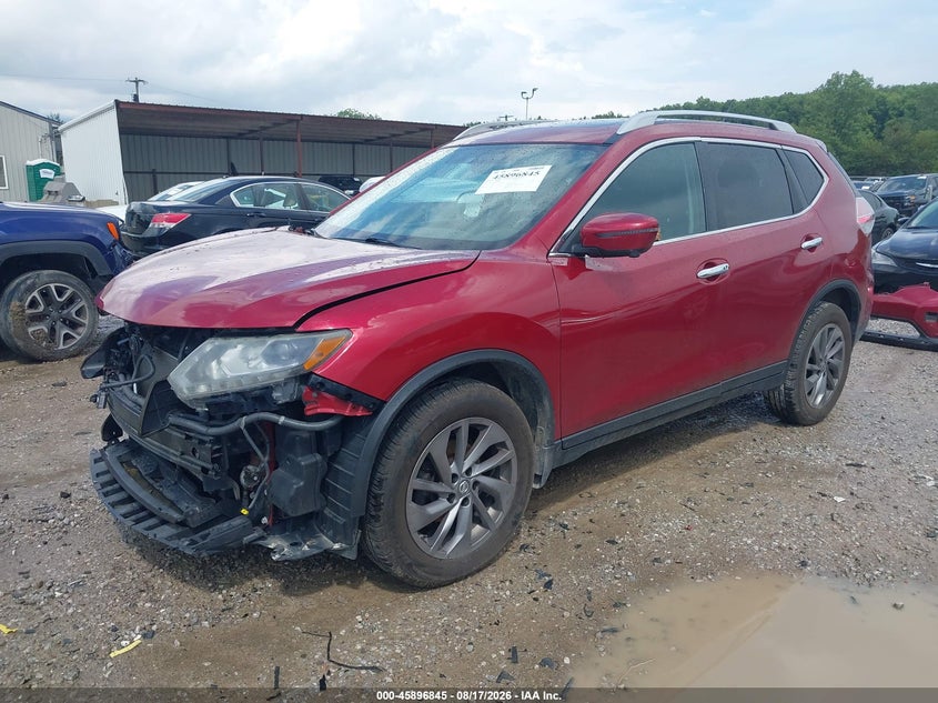 2016 Nissan Rogue, Right Front, IAAI, VIN 5N1AT2MV2GC732812 — photo 2