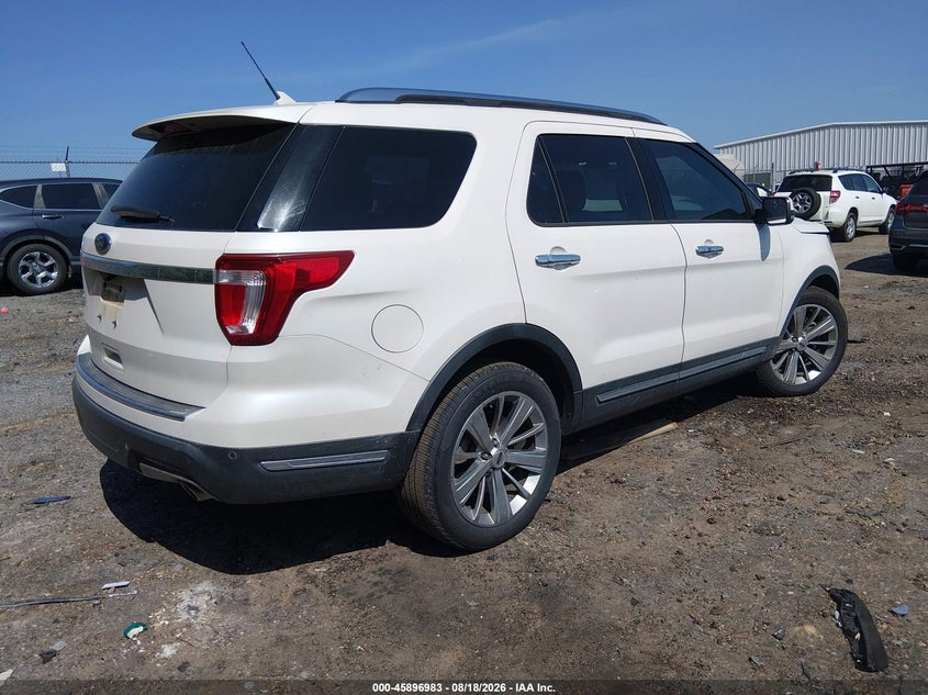 Vin: 1fm5k7f89jga27742, lot: 46396044, ford explorer limited 20184