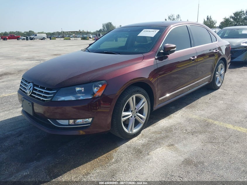 2014 VOLKSWAGEN PASSAT SEDAN 2.0L I-4 DI, DOHC, TURBO, 140HP