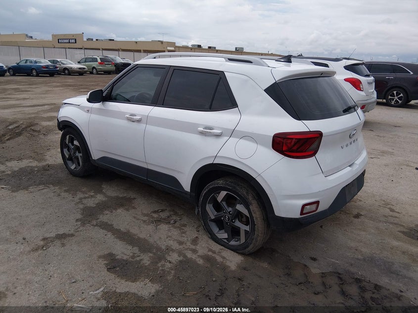 Vin: kmhrc8a33mu077977, lot: 46396084, hyundai venue sel 20213