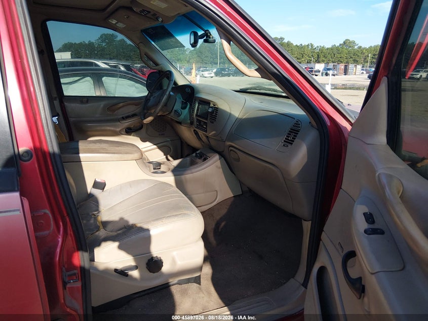 FORD EXPEDITION 2002 VIN 1FMRU17L12LA86854