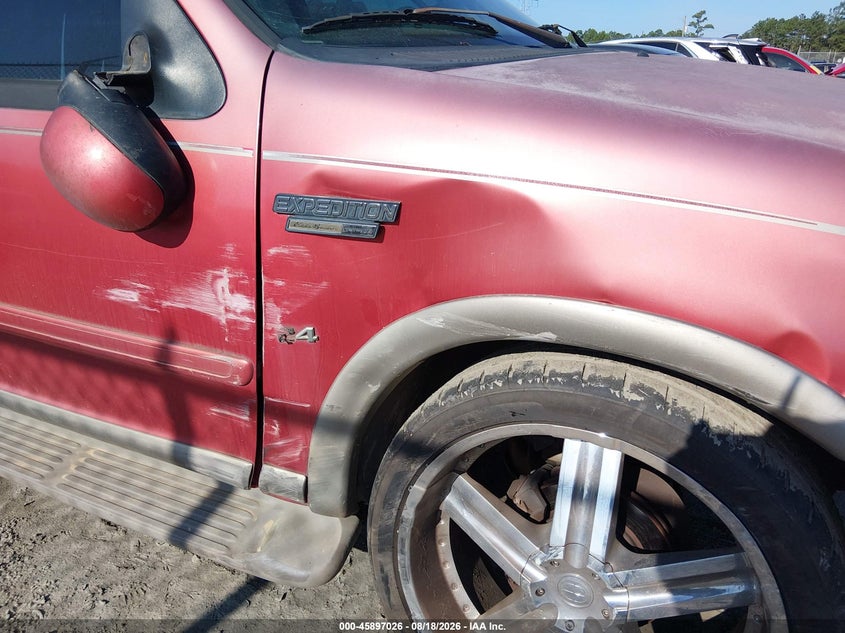 FORD EXPEDITION 2002 VIN 1FMRU17L12LA86854