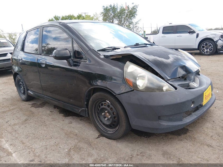 2007 Honda Fit S, Front, IAAI, VIN JHMGD38617S046494