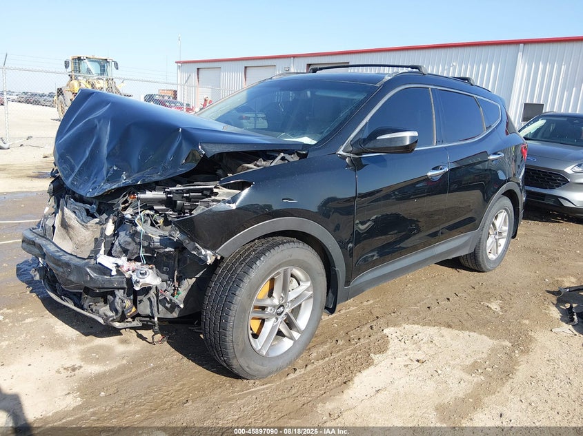 2018 Hyundai Santa Fe, Удар спереди, IAAI, VIN 5NMZU3LB0JH074045 — фото 2