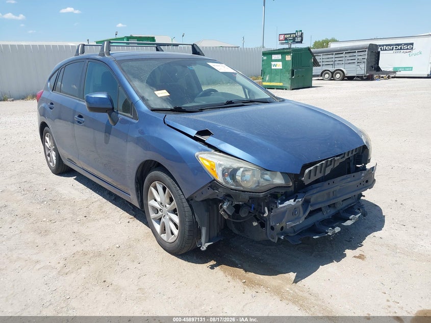 Vin: jf1gpac64dh806968, lot: 46396192, subaru impreza 2.0i premium 20131
