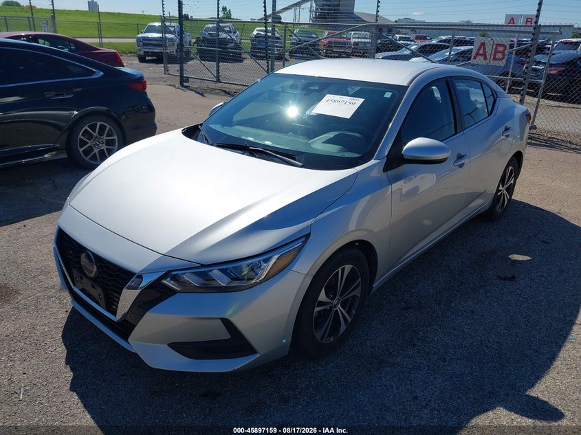 Vin: 3n1ab8cv6py285942, lot: 46396220, nissan sentra sv xtronic cvt 20232