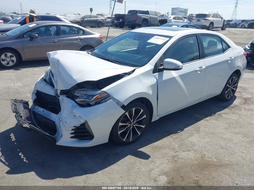 2018 Toyota Corolla, Удар спереди, IAAI, VIN 5YFBURHEXJP788780 — фото 2